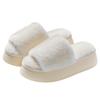 2025 Autumn New High-end Plush Slippers Women's Outer Wear Home Thick-bottomed Cotton Slippers Super Warm Students