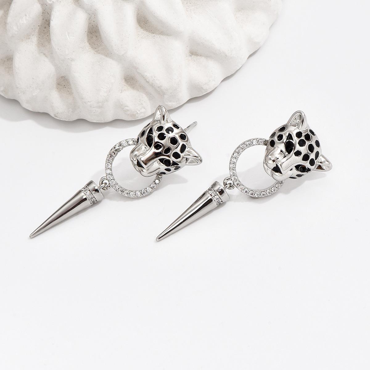 

Leopard Earrings, Women s High-end, Personalized, Hip-hop, Trendy Earrings, Earrings, Pendants, Earrings серебряный