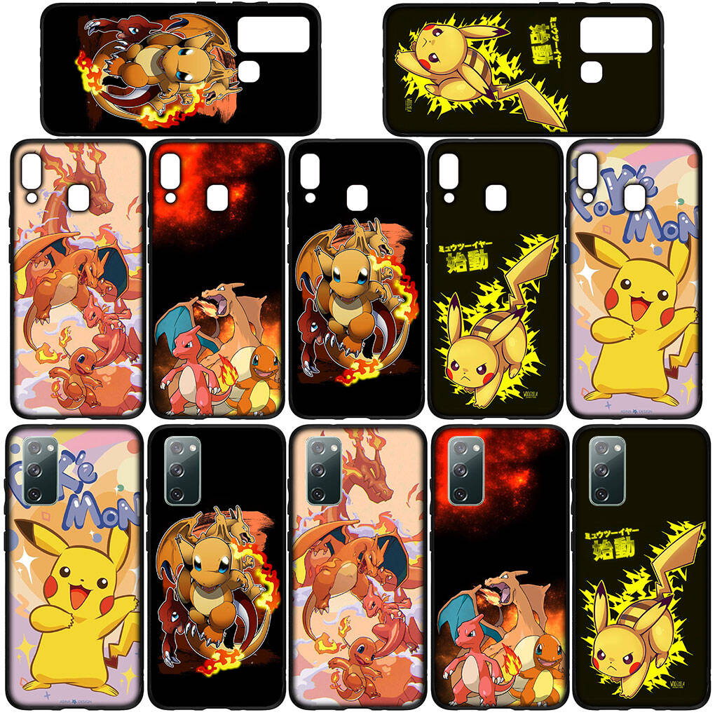 Phone Case for iPhone 17 16 15 Plus Xiaomi Poco F8 F7 X7 X6 M8 C85 C75 C71 Redmi Note 14 12 11 13 Pro Max A4 14C 13C 15C Charmander Pokemon GO Pikachu