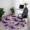 1pc Crows Skulls Office Round Area Rug, Under Office Chairs Bedroom Living Room Home Decor, Room Deco, Available In Various Sizes