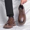 Classic Senior Men Oxford Shoes Formal Office Leather British Style Lace Up Thick Bottom Business Dress