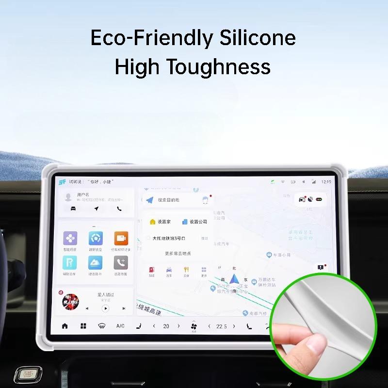 For Leapmotor T03 2024 Car Center Control Screen Protective Case 10.1 Inch Silicone Anti-collision Auto Interior Accessories