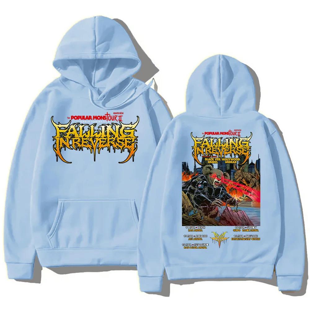 2025 Popular Mons Tour II World Domination Hoodies Back Sports Shirts Men's and Women's Autumn High Street Warm Hoodies