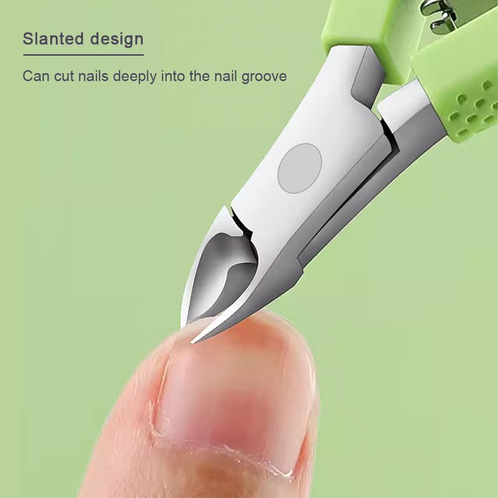 Stainless Steel Diagonal Nail Clipper Dead Skin Remover Pedicure Nail Cutters Tool