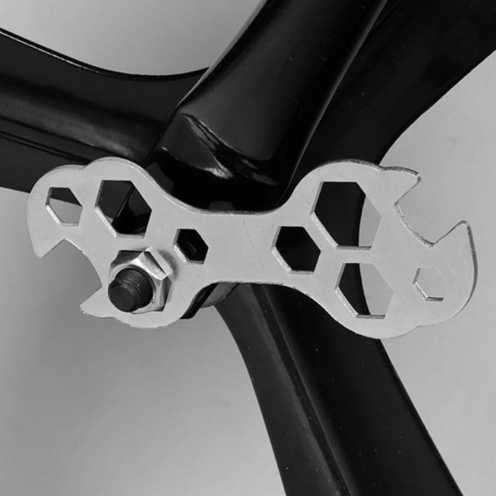 10 in 1 Mini Flacher Stahl Sechskantschlüssel 8-17mm Fahrrad Innensechskantschlüssel Schraubenschlüssel Reparaturwerkzeuge Reparaturwerkzeug Innensechskantschlüssel Multifunktionen