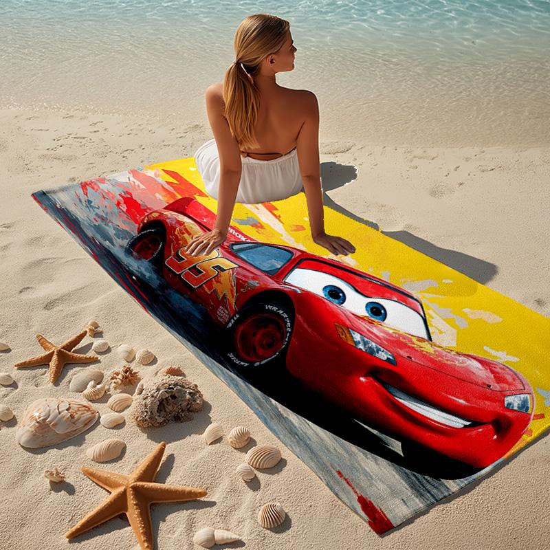 Racing car Beach Towel Microfiber Beach Towel Super Soft & Absorbent for Bath, Beach, Travel Bath Time Accessory, Fan gifts