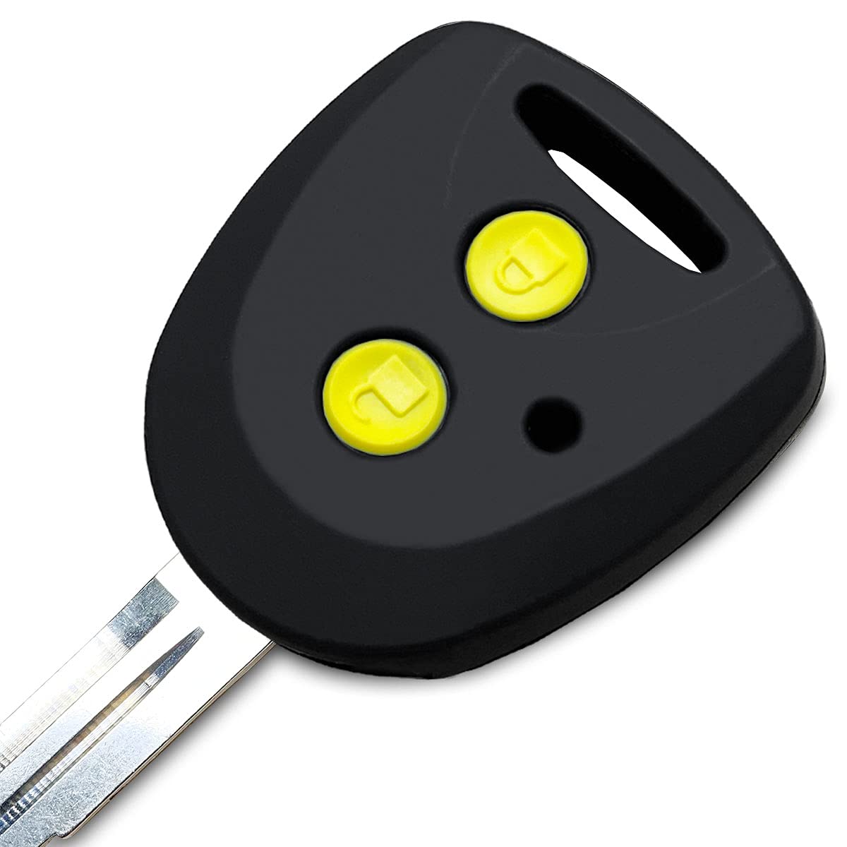 

[ИКТ] (DKS-001BKYL) Силиконовый чехол для ключа без ключа 2 кнопки Черный Желтый / Move / Tanto