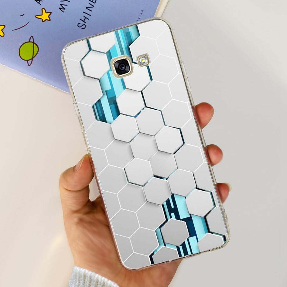 For Samsung Galaxy A5 2017 Case A520 A520F Popular Flower Transparent Silicone Soft Cover For Samsung A 5 2016 A510 A510F Bumper
