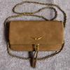 ZV Women's Classic Wing Rivet Shoulder Bag - Trendy, Versatile Small Square Chain Bag