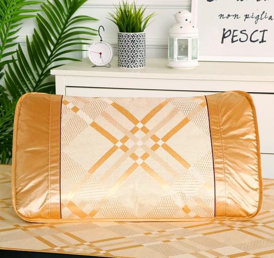 Washable Ice Silk Cool Pillowcase 48x74cm - Breathable, Sweat-Absorbent Summer Rattan Mat for Students