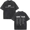 Koszulka Rapper Nf Hope Tour Męska Moda Hip Hop Vintage Spierana Krótki Rękaw Bawełna Codzienne Koszulki