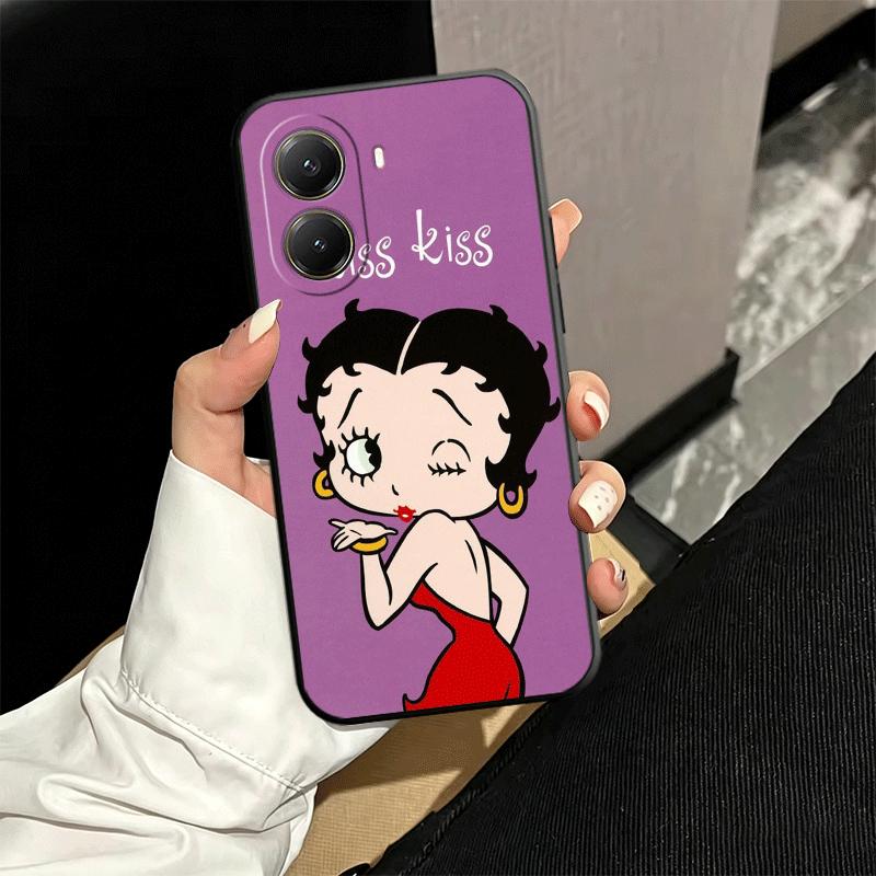 B-Bettys B-Boops Girl Soft Phone Case for Xiaomi Poco X5 X6 X7 X8 Pro Max X3 F7 F8 Ultra M8 M7 M6 M5 Redmi 15 15C 14C 13C 12C X4