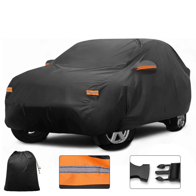 

Motoforti Car Cover Outdoor Waterproof Sun Rain Hail Protection with Left Side Door Zipper 210D-PU for Volvo XC90