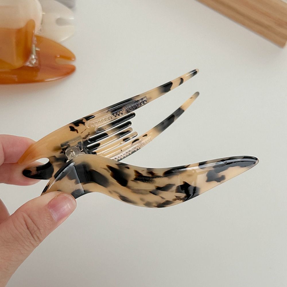 Hair Accessories Leopard Hair Clip Sweet Kroean Style Barrettes Acetic Acid Duckclip Women