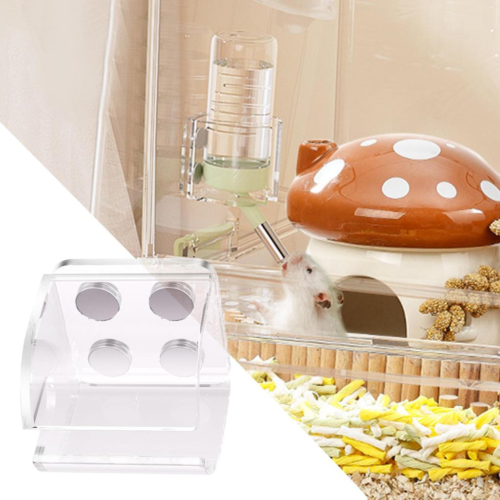 Guinea Water Bottle Stand Small Pet Feeder Magnet Bracket Leakproof Hamster Water Bottle Magnetic Holder For Small Animals