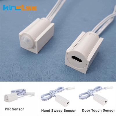 DC 12V 24V Mini Smart Sensor Switch Kitchen Under Cabinet Wardrobe LED Strip Light Hand Sweep Motion Sensor PIR Sensor Switch