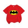 Summer Candy Colored Children's T-shirt New Batman Superman Pure Cotton Cartoon Printed Parent-child Casual Fashion T-shirt
