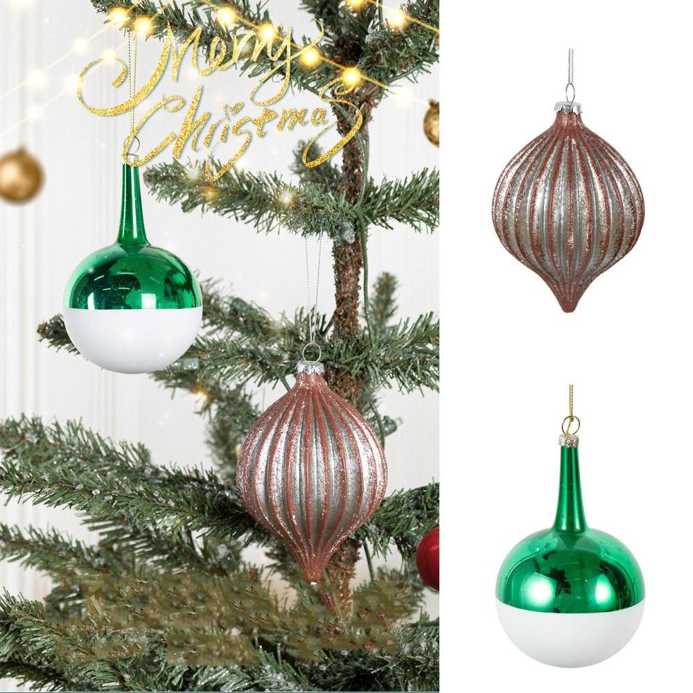 

Стеклянные Рождественские Орнаменты Подарки Рождественские Висячие Модные Рождественские Елочные Украшения Рождество