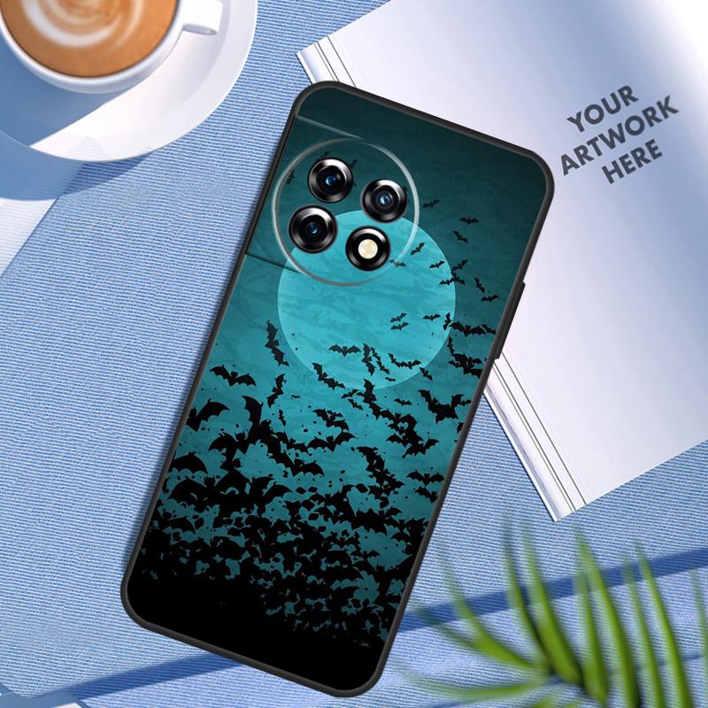 Gothic Horror Bats Full Moon Case For OnePlus Nord CE 3 Lite 2 2T N10 N20 OnePlus 12R 10T 9RT 10R 8 9 10 Pro 11 12 Cover