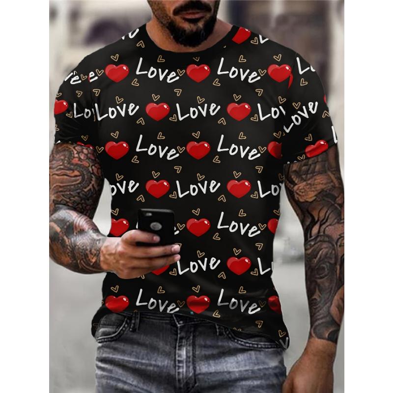 Personalized Knitted 3D Printed Round Neck Short Sleeve Outdoor Casual Quick Drying T-Shirt Large Size Breathable Short Sleeve