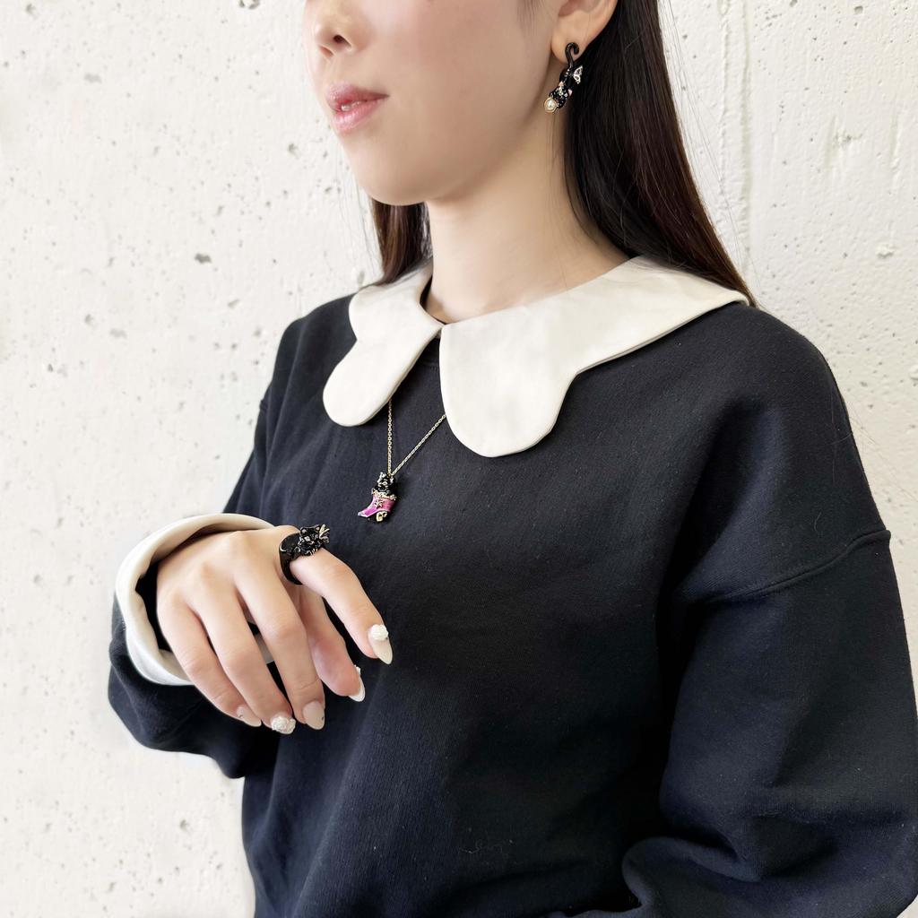 Black Cat Motif Ring SAMR0780LLXD [Anna Sui]