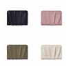 Korean Style Mini Coin Purse Multiple Card Slots Wrinkled Card Holder Button Foldable Wallet  Women