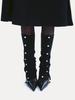 Snap knit leg warmers