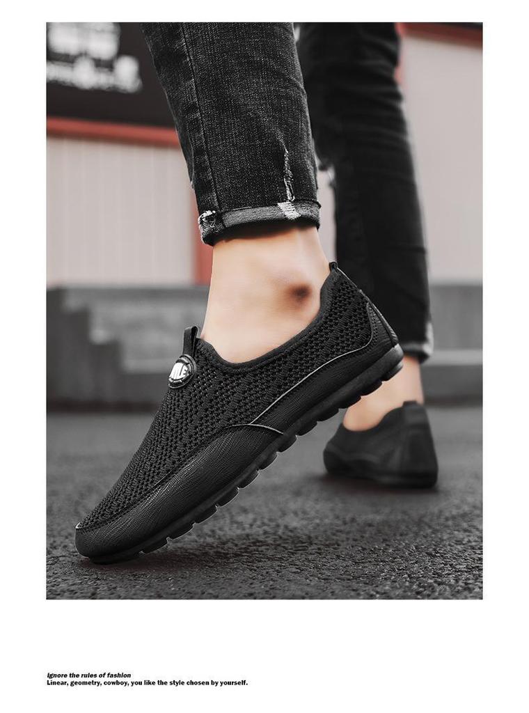 Men's Breathable Summer Mesh Driving Loafers - Slip-On Casual Sport Shoes