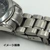Stainless Steel Watch Band with Side Push Replacement Strap and Spring Bars 20mm Bow 3-link Button, (06, Hook)