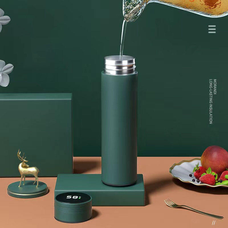 Smart LED Temperature Display Double Wall Stainless Steel Vacuum Insulated Water Bottle Flask 6-12 Hours Thermal