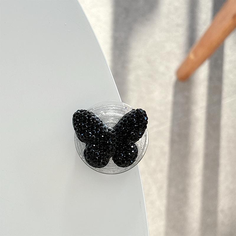Magnetic Rhinestone Butterfly Phone Stand and Airbag Holder
