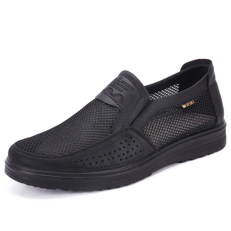 Men Casual Shoes Summer Style Mesh Flats Shoes For Men Loafers Leisure Shoes Breathable Outdoor Walking Footwear Big Size 47 48