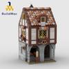 Buildmoc Ideas Architektura MOC-169454 Středověký Hrad Pekárna 780KS Cihličky Model MOC Stavební Bloky Hračky pro Děti Dárky