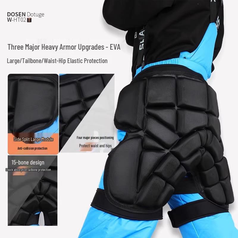 Kids' Winter Ski & Snowboard Protective Pants with Knee Pads for Ice Skating and Roller Skating