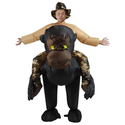 Kreatives Gorilla aufblasbares Kostüm Cosplay Tier trägt Leute Requisiten Gorilla trägt Leute aufblasbares Kostüm