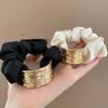 Coreano metallo satinato intestino crasso anello elastici per donna elastici per capelli corda per capelli ragazze coda di cavallo copricapo accessori per capelli