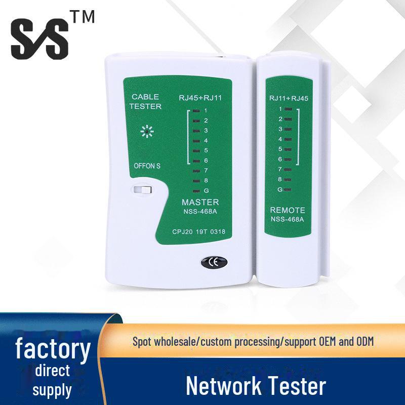 

Многофункциональный сетевой кабельный тестер для RJ45/RJ12 NSS-468A