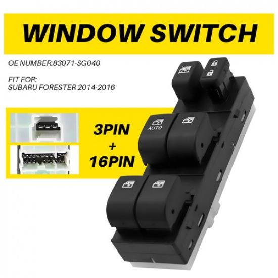 For Subaru Forester 2014-16 Left Driver Side Master Power Window Control Switch