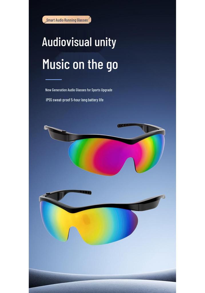Smart Bluetooth Glasses 02Pro Max with AI Translation and Music-Enabled Earbuds