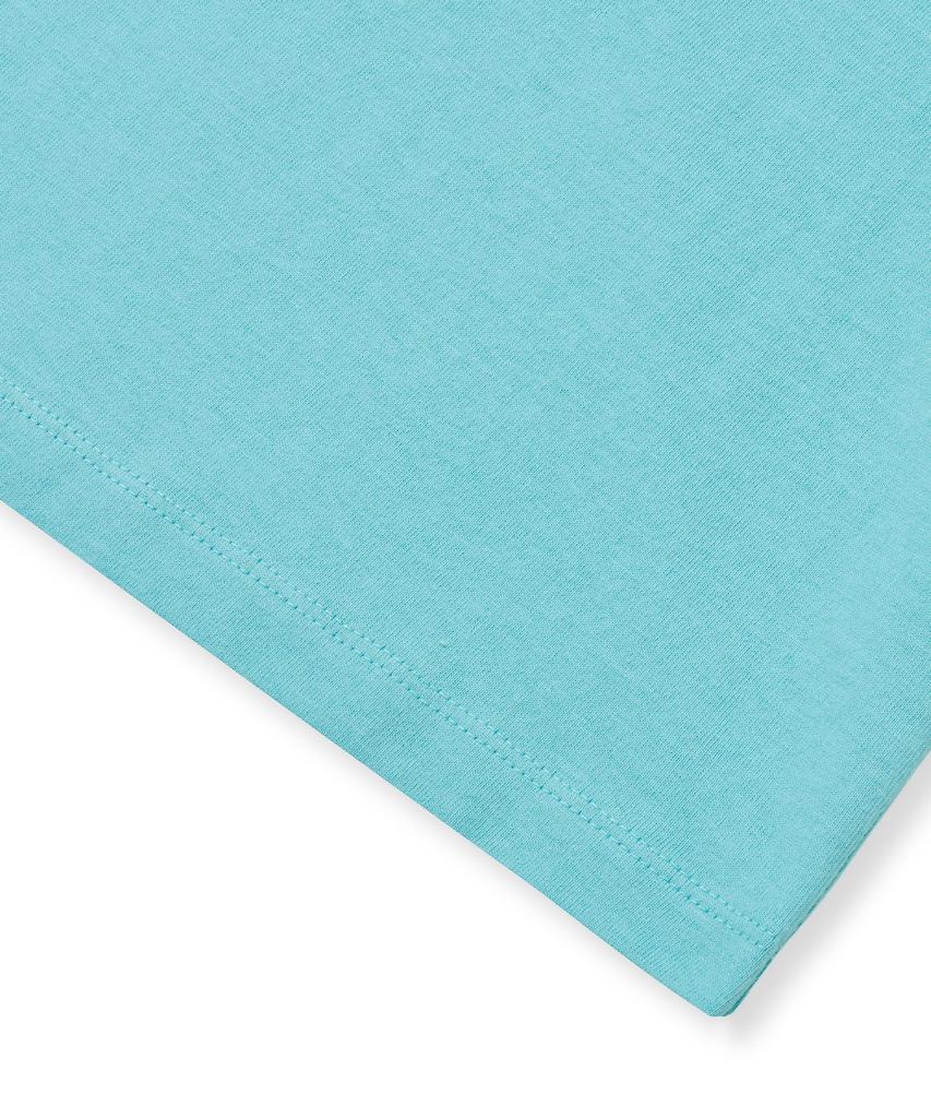 BROWNBREATH W Tag Crop Tee - Mint