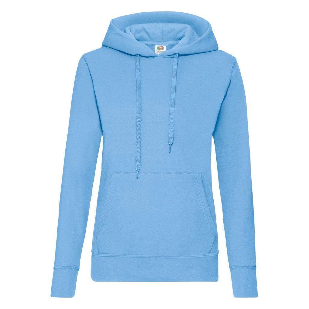 FRUIT OF THE LOOM Ladies Lady Fit Hooded Sweatshirt / Hoodie