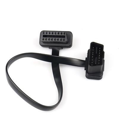30/60/100CM Plat+Dun Als Noodle 16-Pins Socket OBD OBDII 16-Pins Auto Scanner OBD2 Verlengkabel Connector Auto Diagnostische Tools