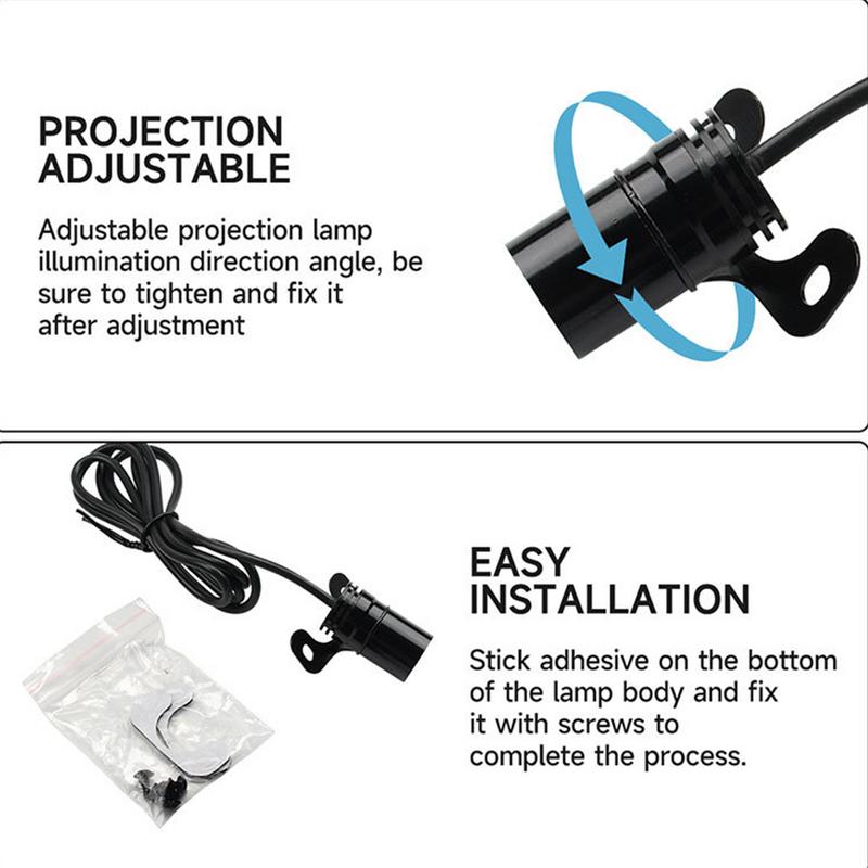 Motorcycle Signals Lights Turn Signals Projector Lights High Brightness Waterproof Warning Lamp With Smart Gesture Sensing