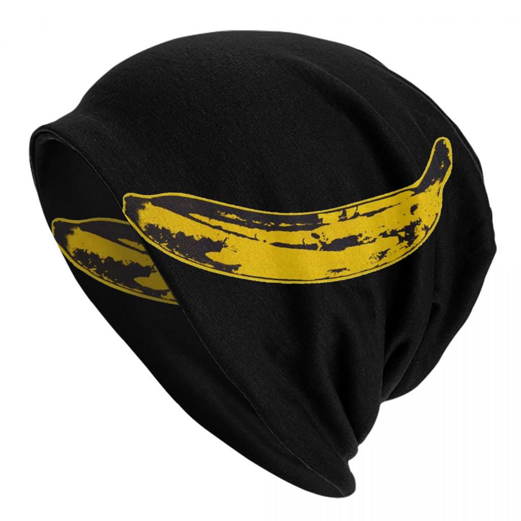 Unisex Rock & Roll Banana Velvet Underground Outfits Beanies Skullies Skullies Cap Unique Beanie Hat Best Gifts Choice