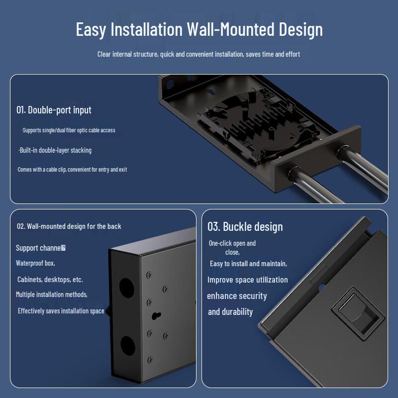 netLINK 4-Port FC Single Mode Fiber Optic Terminal Box