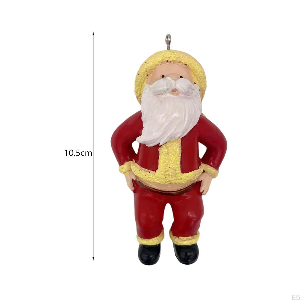 Christmas Decoration Ornaments Resin Santa Claus Pendant for Party Supplies