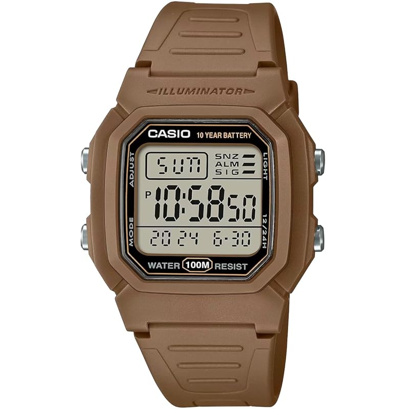 

[Casio] CASIO стандартные цифровые мужские часы W-800H-5AV коричневые заграничные модели [продукт]