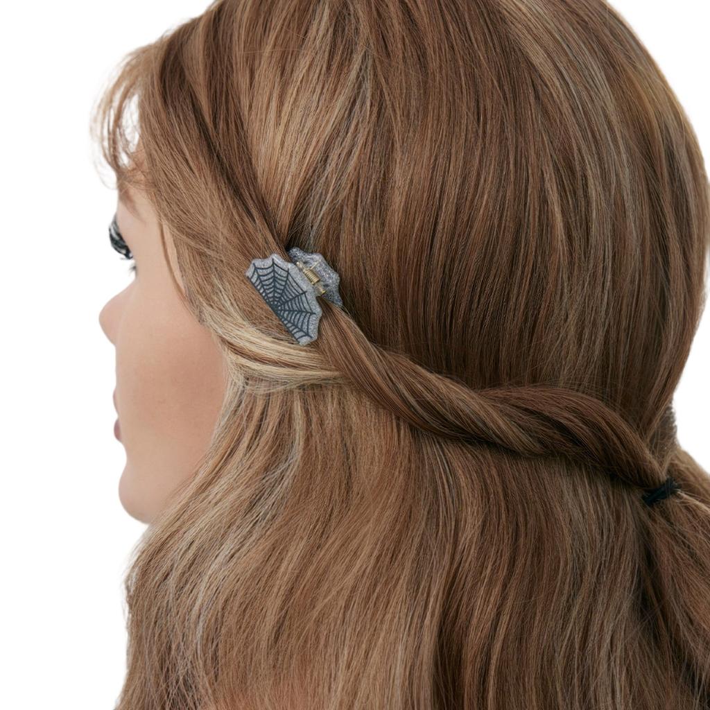 1PC Halloween Themed Hair Clip Bat Pumpkin Spiders Design Cartoon Barrettes Safe Acrylic Hair Accessories For Children