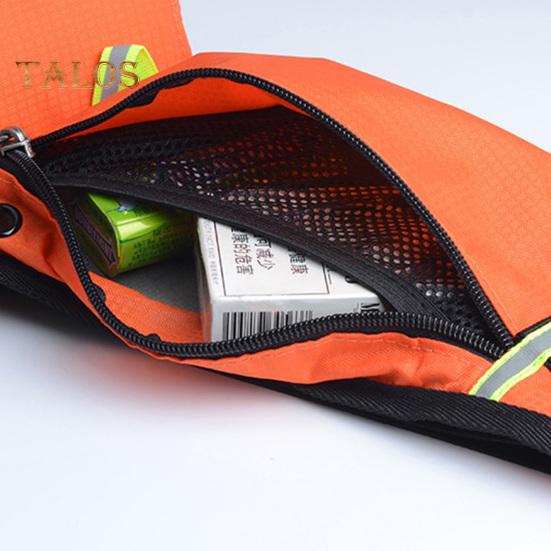 Sports Fanny Pack with Water Bottle Holder Adjustable Waistband Phone Water Bottle Storage Bag Reflective Strip Multiple Compartments Waist Bag for
