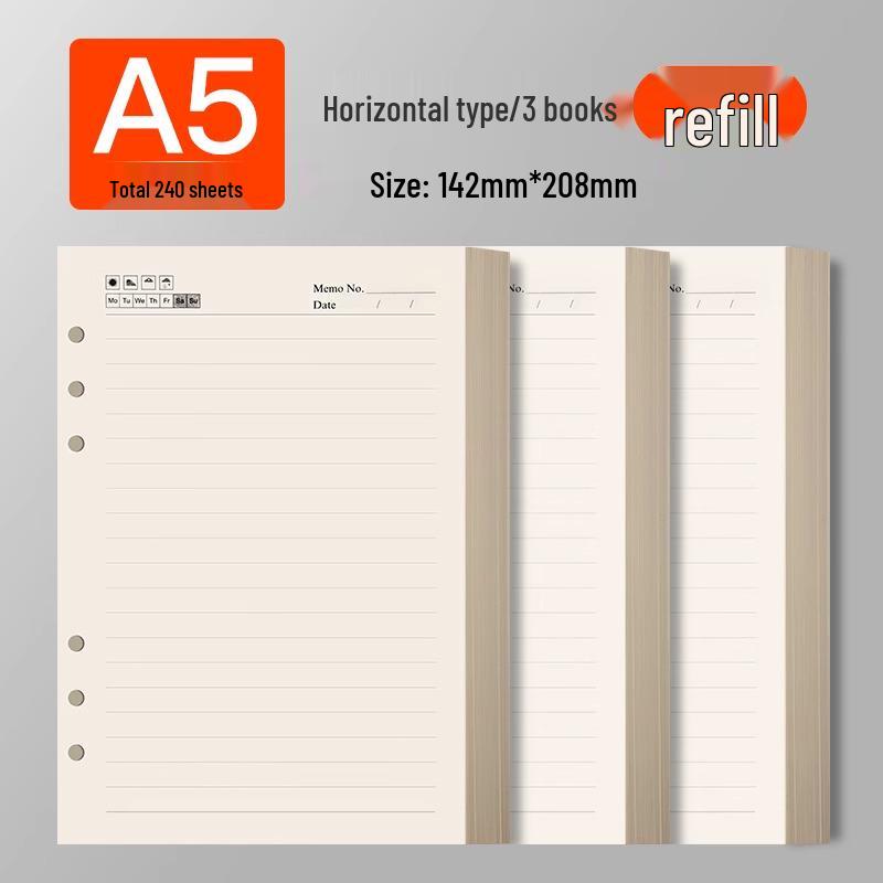 

A5/B5 Leather Notebook with Magnetic Closure, Blank Pages, 2025 Edition.